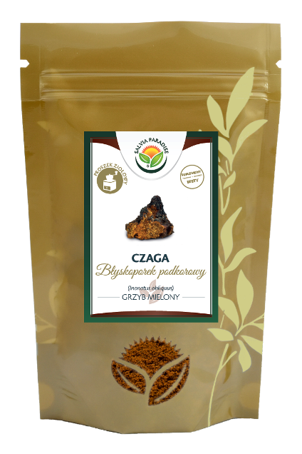 Czaga – Błyskoporek podkorowy mielony 70 g - Czaga – Inonotus obliquus