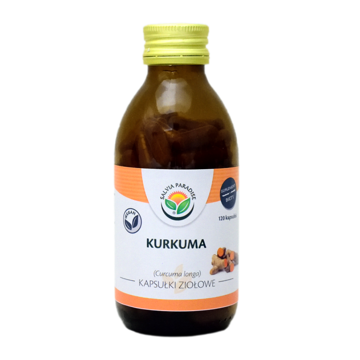 Kurkuma kapsułki 120 szt. - Kurkuma długa – Curcuma longa