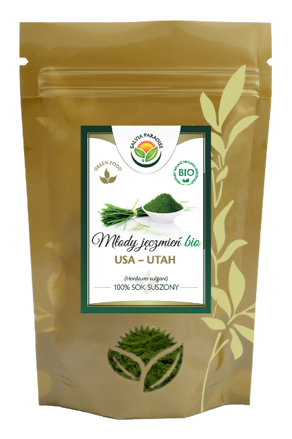 Młody jęczmień 100% sok suszony BIO 250 g - Młody jęczmień – Hordeum vulgare