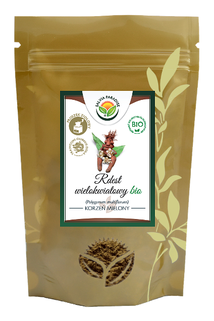 Rdest wielokwiatowy – korzeń mielony BIO 150 g - Rdest wielokwiatowy – Polygonum multiflorum