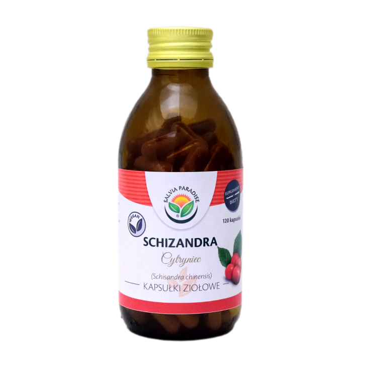 Schizandra kapsułki ziołowe 120 szt. - Cytryniec chiński – Schisandra chinensis