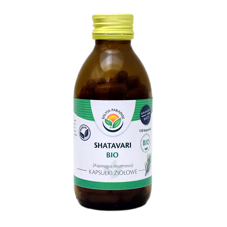Shatavari kapsułki BIO 120 szt. - Szparag wielokwiatowy – Asparagus racemosus