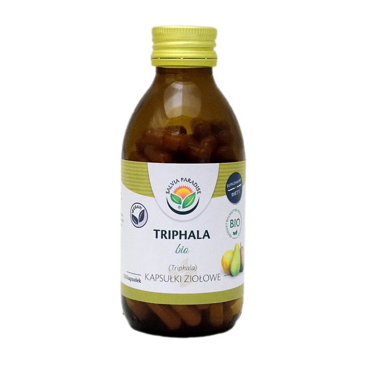 Triphala kapsułki BIO 120 szt. - Ziołowe kapsułki, tabletki